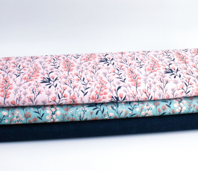 Designerbaumwollstoff Field of Dreams pink (10 cm)